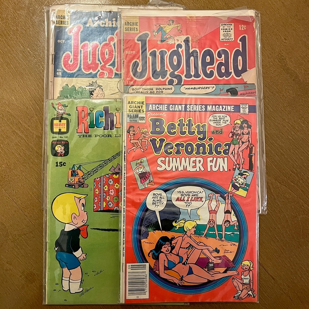 Vintage Comic Books Bundle of 4 (1960, 1966, 1971, and 1982)